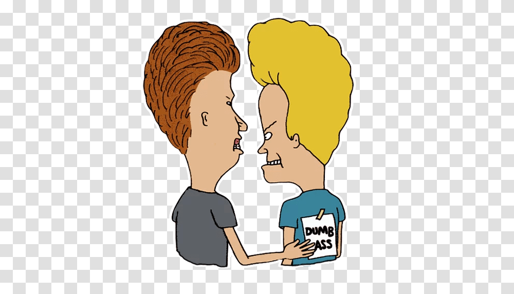 Beavis And Stickers Set For Telegram, Make Out, Dating, Label Transparent Png
