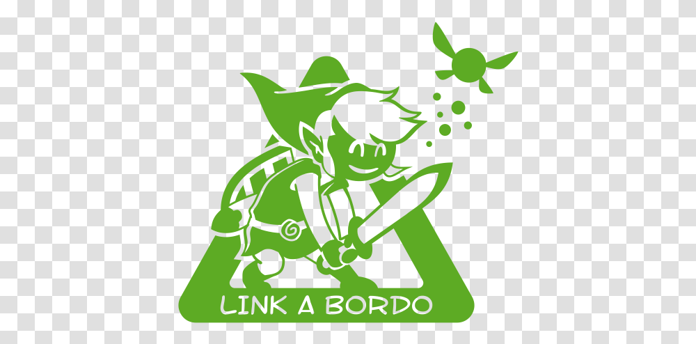 Bebe A Bordo Zelda Link Navi Zelda Sin Fondo, Stencil, Poster, Advertisement Transparent Png
