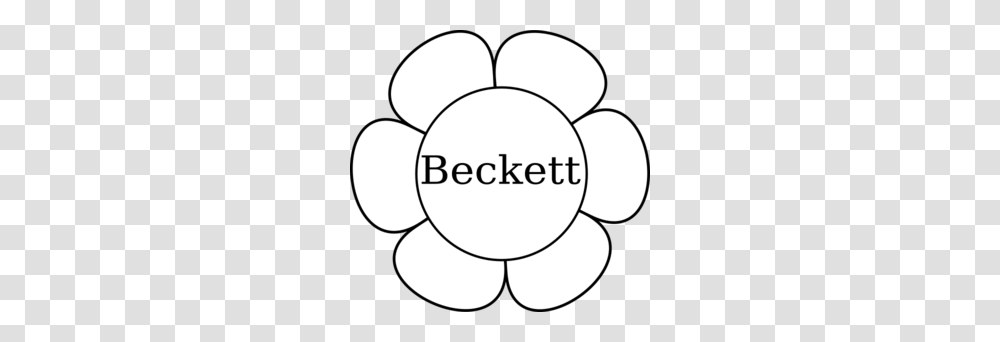 Beckett Window Flower Clip Art, Stencil, White Transparent Png