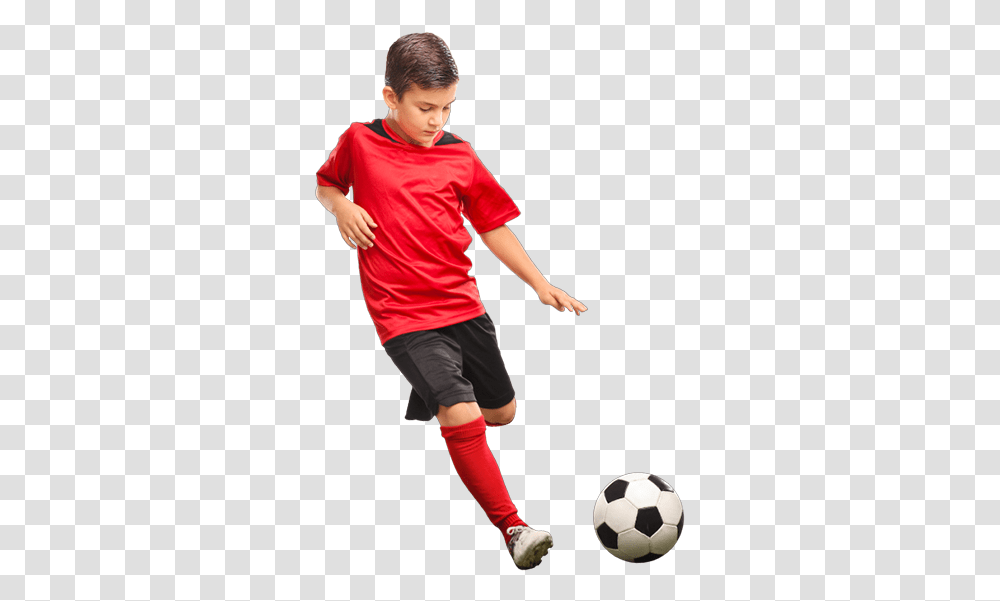 Becks Soccer School Kid Playing Football, Soccer Ball, Team Sport, Person, People Transparent Png