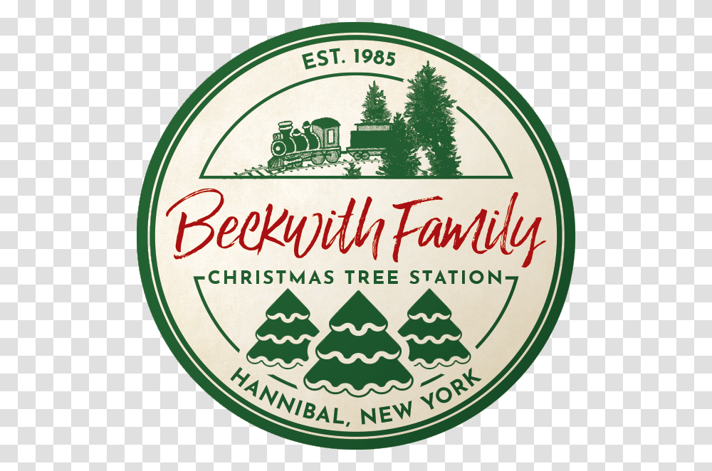 Beckwith Christmas Tree Station In Hannibal New York Label, Sticker, Logo Transparent Png
