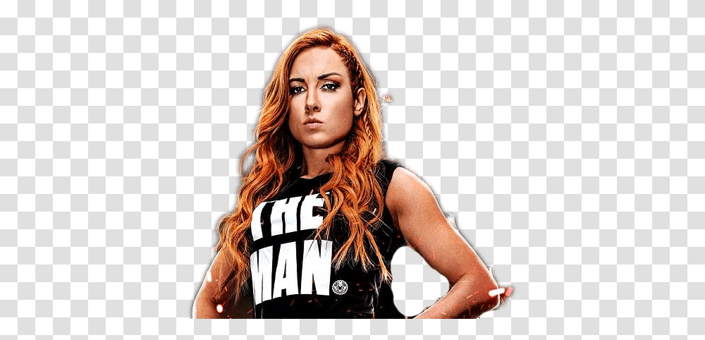 Becky Lynch Background Roman Reigns And Becky Lynch, Person, Human, Female, Face Transparent Png