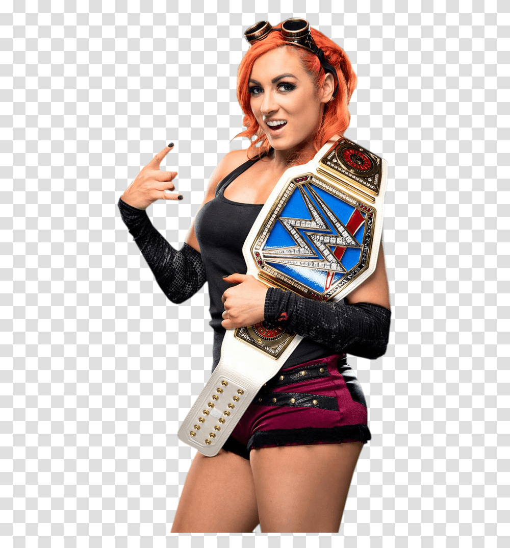 Becky Lynch Smackdown Champion, Person, Costume, Female Transparent Png
