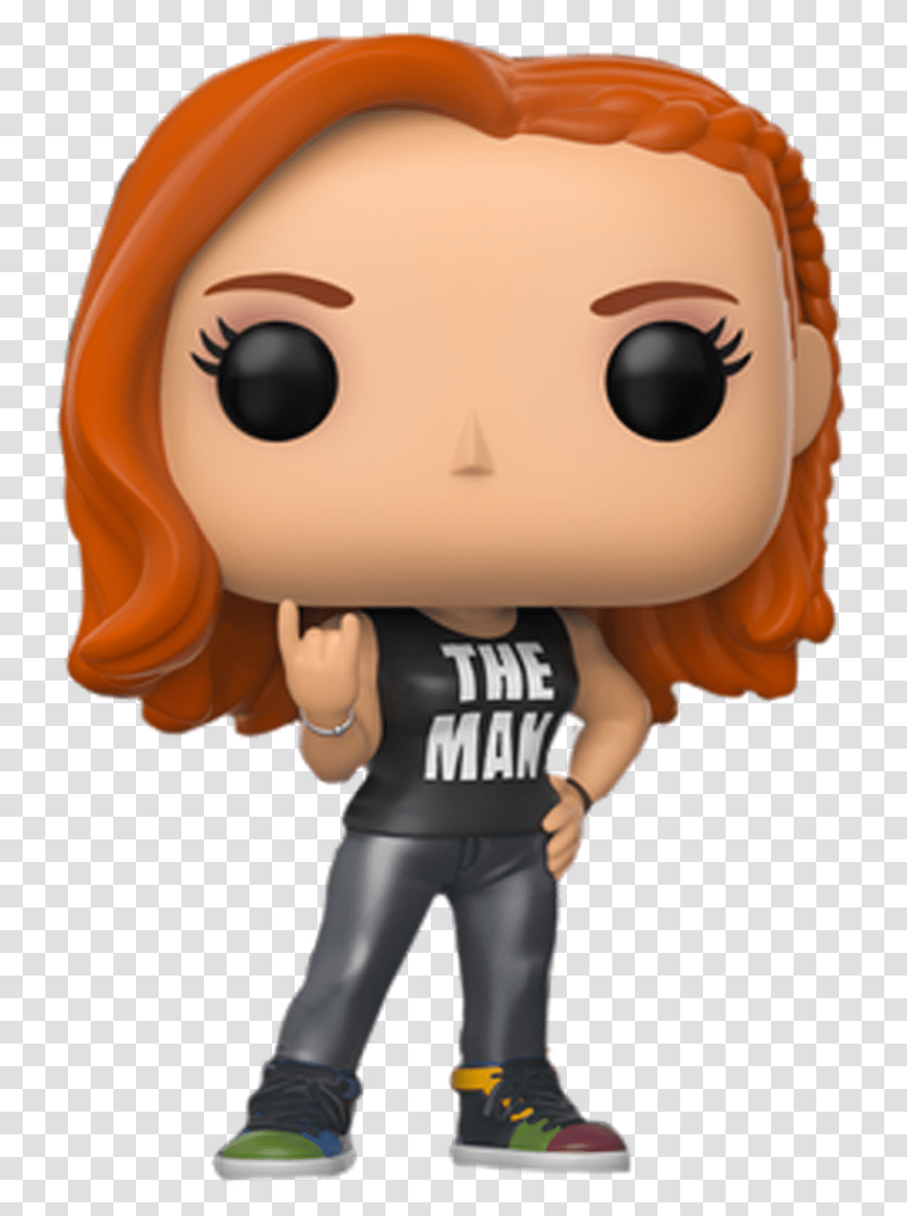 Becky Lynch The Man Funko Pop Becky Lynch, Head, Person, Plush, Toy Transparent Png