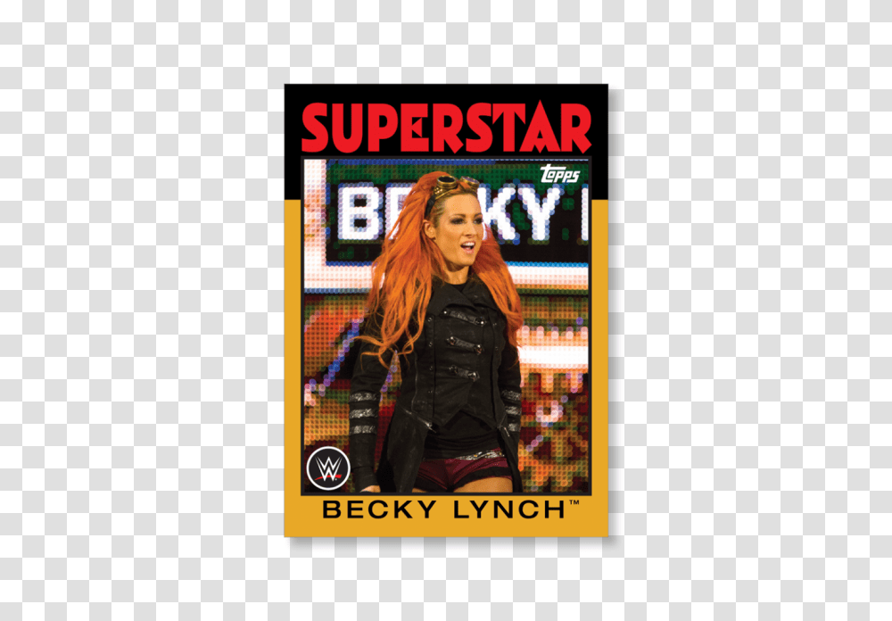 Becky Lynch Wwe Heritage Base Poster Gold Ed, Person, Advertisement, Flyer Transparent Png