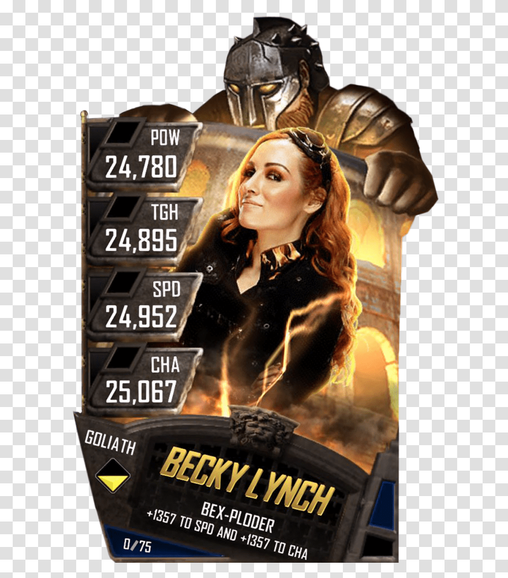 Beckylynch S4 20 Goliath Ringdom Wwe Supercard Wrestlemania 35 Fusion, Person, Poster, Advertisement, Flyer Transparent Png
