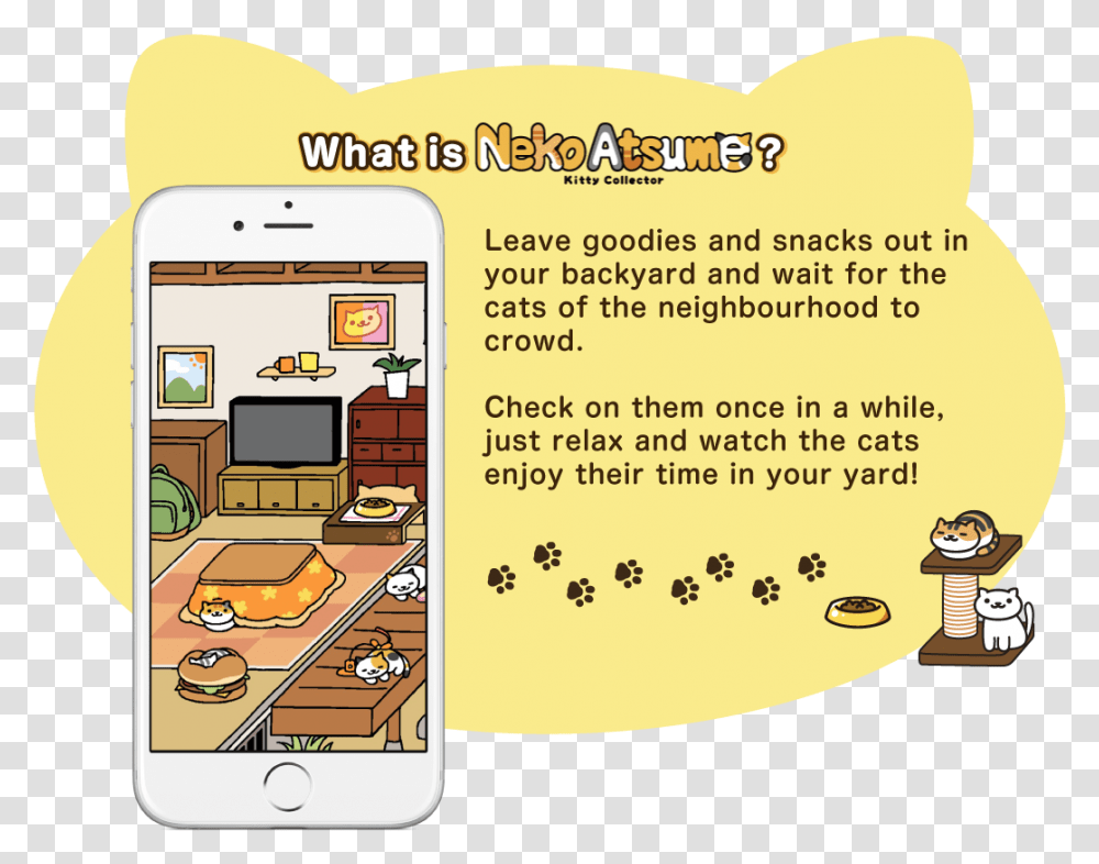 Become A Master Kitty Collector Neko Atsume, Mobile Phone, Electronics, Cell Phone Transparent Png