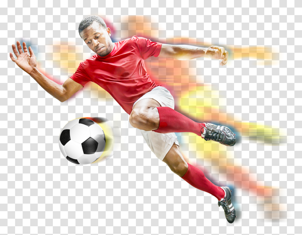 Become A Professional Football Player Soccer, Soccer Ball, Team Sport, Person, People Transparent Png