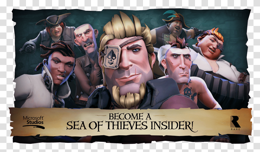 Become A Sea Of Thieves Insider Sea Of Thieves Character Customization, Person, Sunglasses, Overwatch, Advertisement Transparent Png