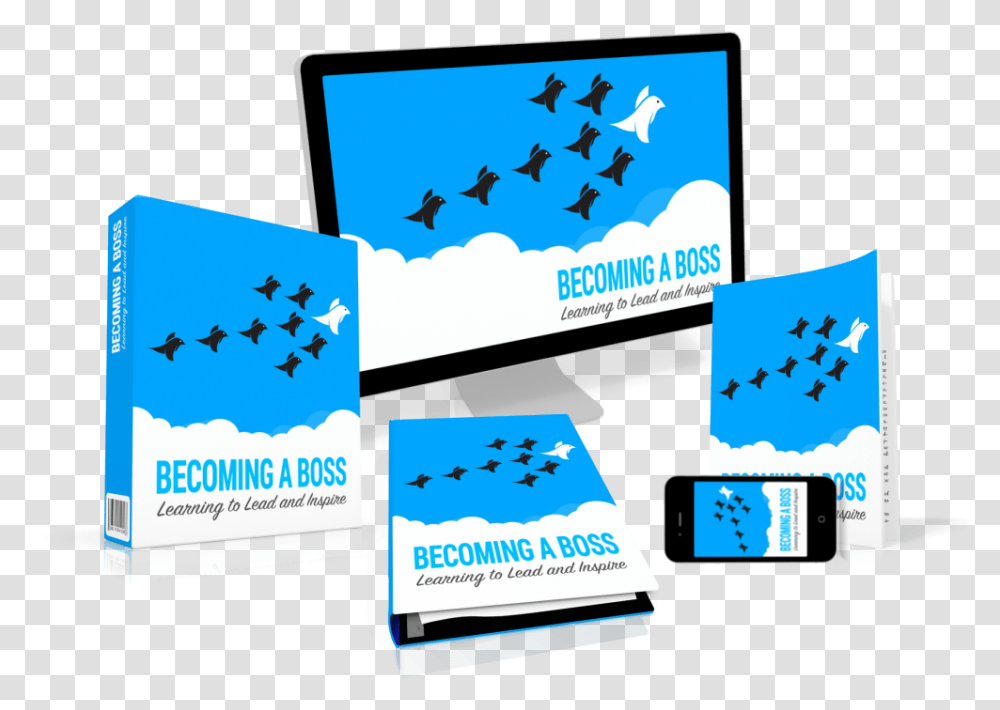 Becoming A Boss Bundle Large Graphic Design, Paper, Poster, Advertisement, Bird Transparent Png