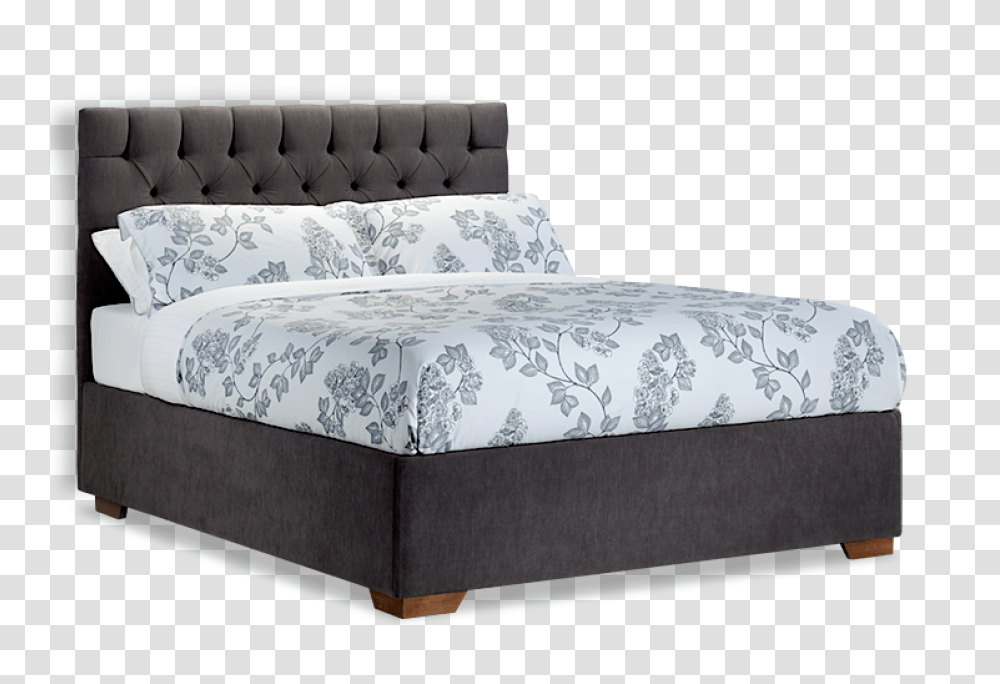 Bed Bed, Furniture, Mattress, Ottoman Transparent Png