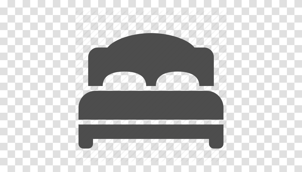 Bed Bedroom Home Hotel House Real Estate Room Icon, Cushion Transparent Png