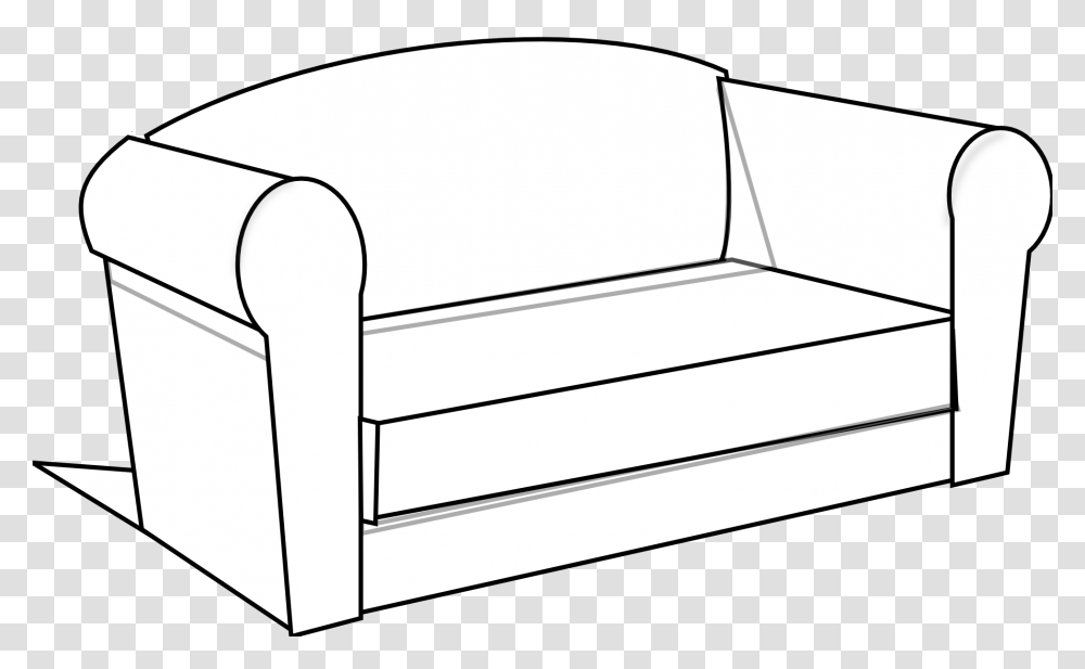 Bed Black And White Couch Clipart Black And White Free Images, Furniture, Tent Transparent Png