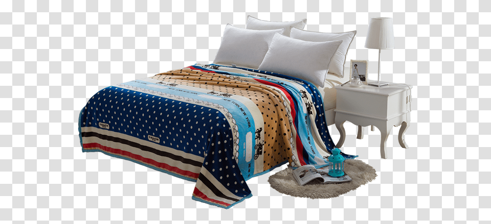 Bed, Blanket, Cushion, Quilt, Furniture Transparent Png