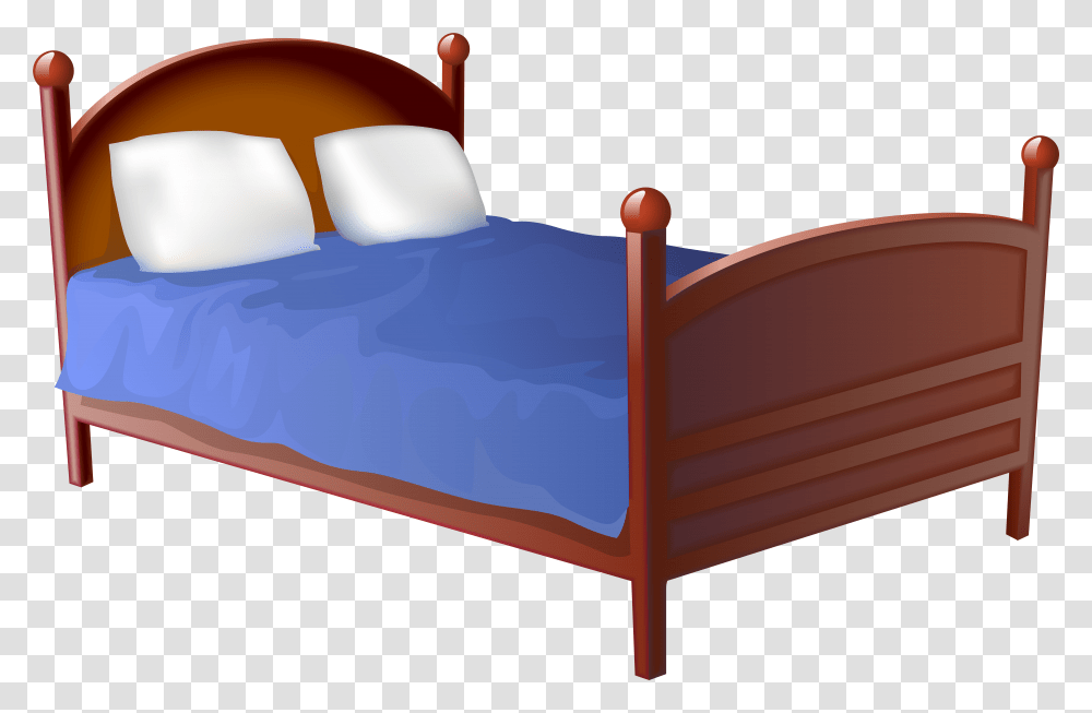 Bed Clipart Background, Furniture, Crib, Couch, Cushion Transparent Png