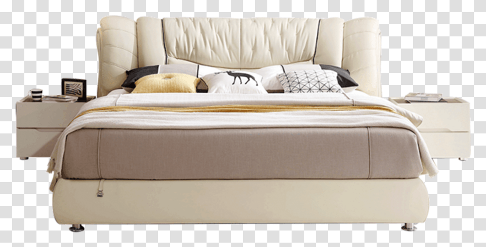 Bed Emoji Bed Images Hd, Furniture, Mattress, Cushion, Couch Transparent Png