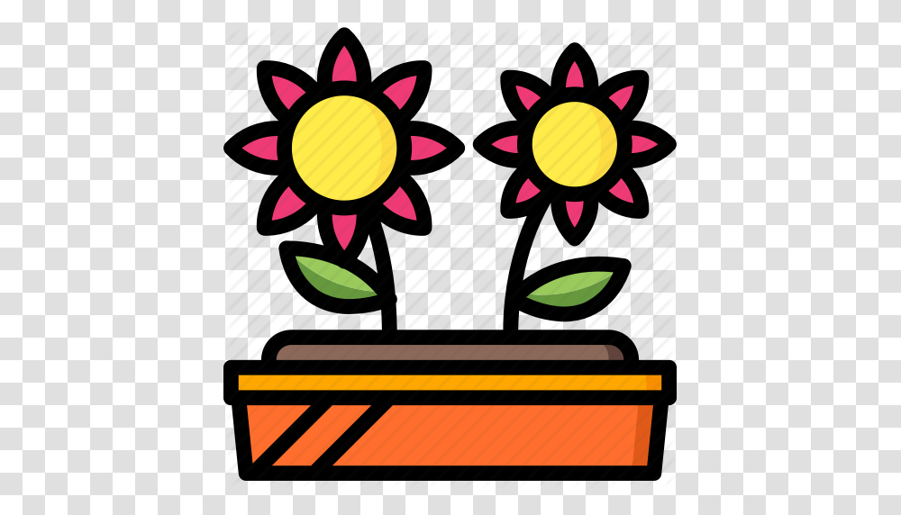 Bed Flower Garden Gardening Grow Plant Icon, Poster, Advertisement, Outdoors, Nature Transparent Png