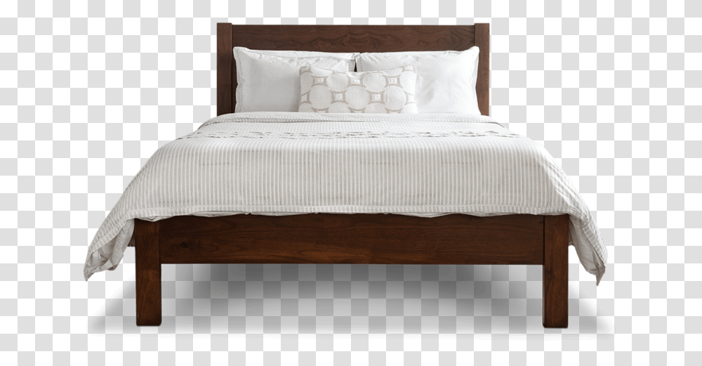 Bed Front View, Furniture, Mattress, Cushion, Pillow Transparent Png