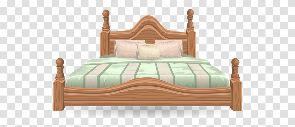 Bed, Furniture, Bedroom, Indoors, Cushion Transparent Png