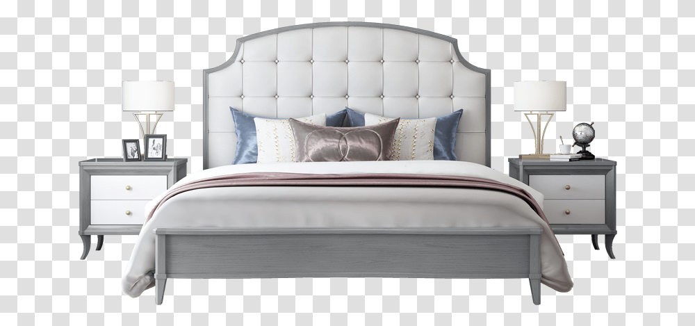 Bed, Furniture, Cushion, Pillow, Bedroom Transparent Png