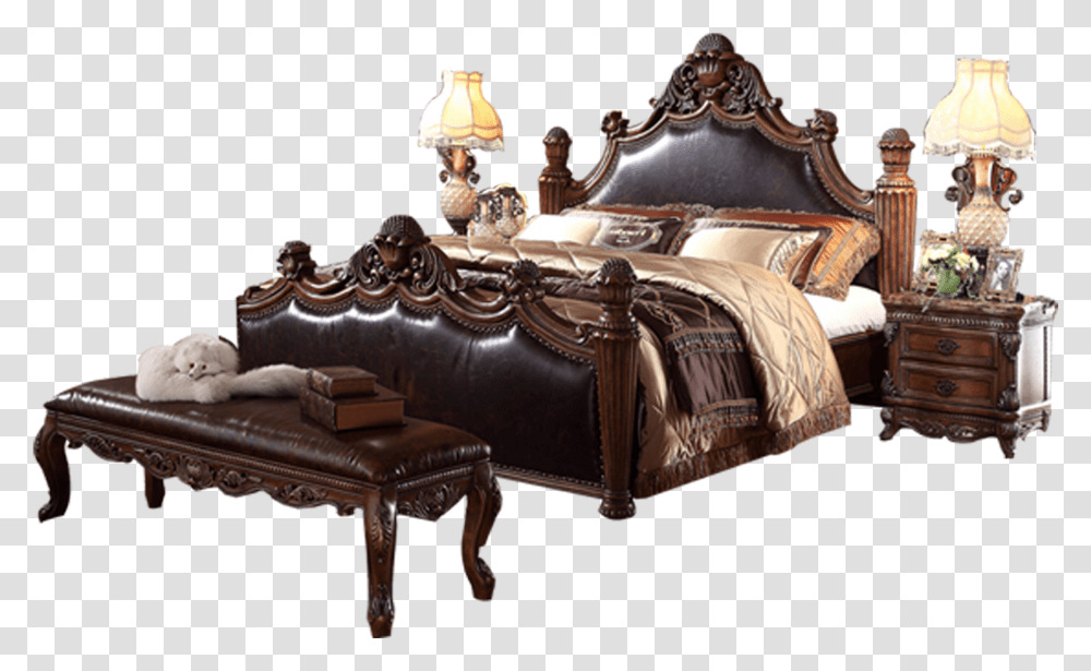 Bed, Furniture, Lamp, Bronze, Table Lamp Transparent Png
