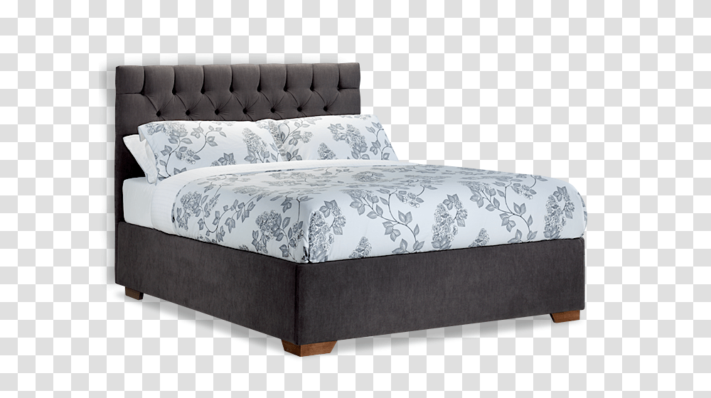 Bed, Furniture, Mattress, Ottoman Transparent Png
