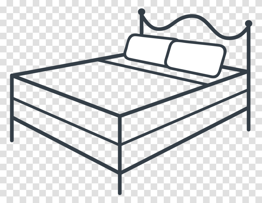 Bed Icon 01 Coloring Book, Furniture, Label, Drawer Transparent Png