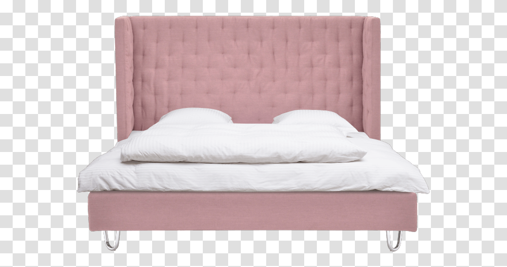 Bed Pink, Furniture, Mattress, Cushion, Pillow Transparent Png