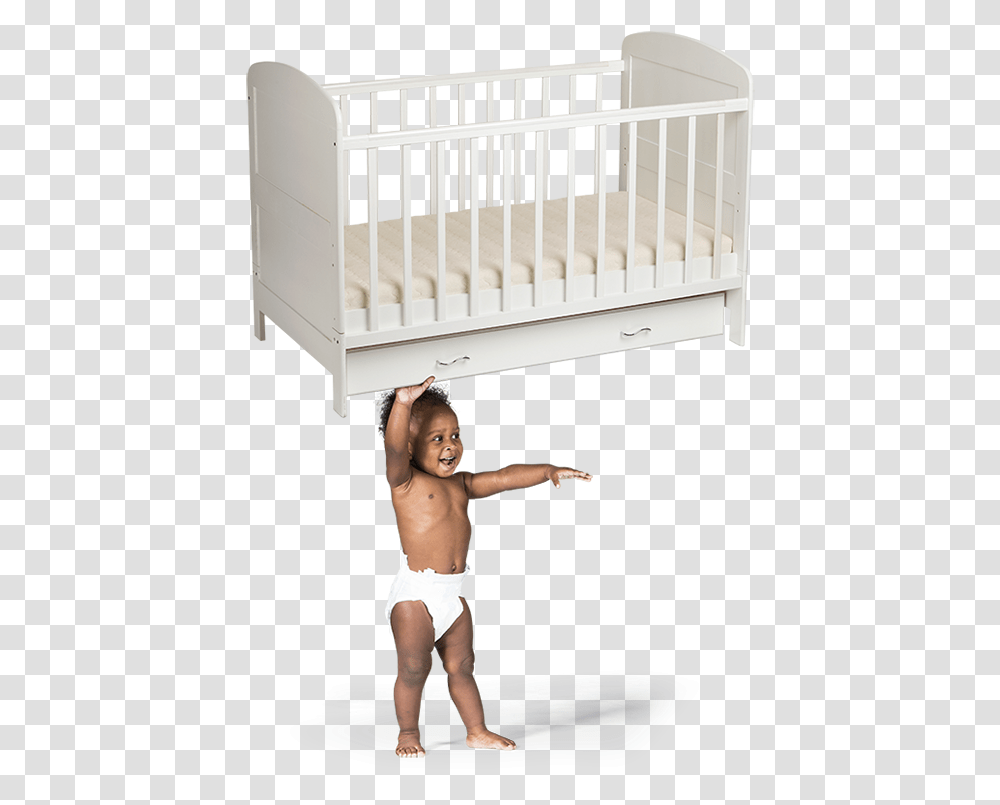 Bed Sheet, Furniture, Diaper, Crib, Person Transparent Png