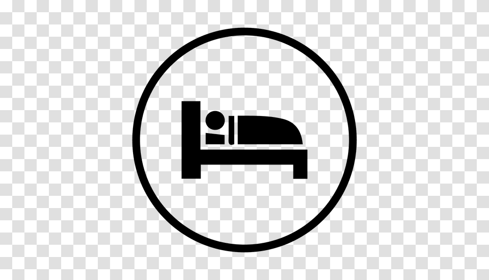 Bed Sleep Round Icon, Hand, Label Transparent Png