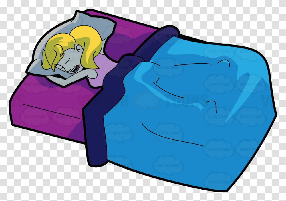 Bed Sleeping In Clipart Free Best Clipart Sleeping In Bed Cartoon, Outdoors, Jigsaw Puzzle, Game Transparent Png