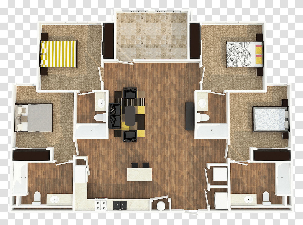 Bed Top View, Floor Plan, Diagram Transparent Png