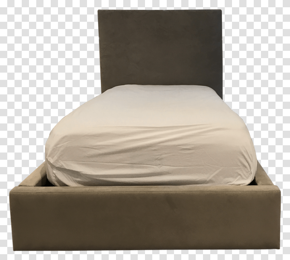 Bed Twin Bed Front View, Furniture, Chair, Mattress, Cushion Transparent Png