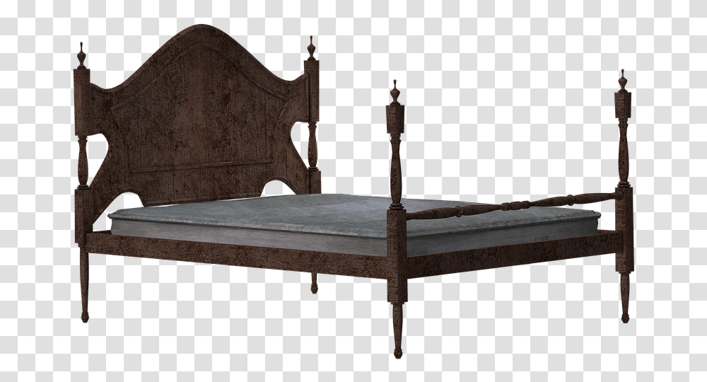 Bed Wooden Bed Rest Sleep Image Bed Frame, Furniture, Tabletop, Chair, Flooring Transparent Png