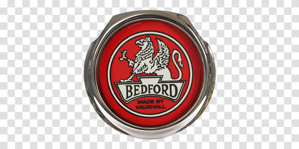 Bedford Red Logo Car Grille Badge With Fixings Peugeot Badge, Ketchup, Food, Ashtray, Symbol Transparent Png
