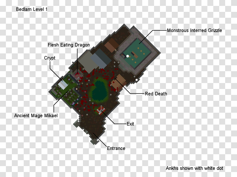 Bedlam Level 1 Floor Plan, Toy, Minecraft, Plot, Diagram Transparent Png