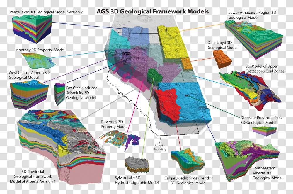 Bedrock Geology Of Alberta, Plot, Map, Diagram, Atlas Transparent Png