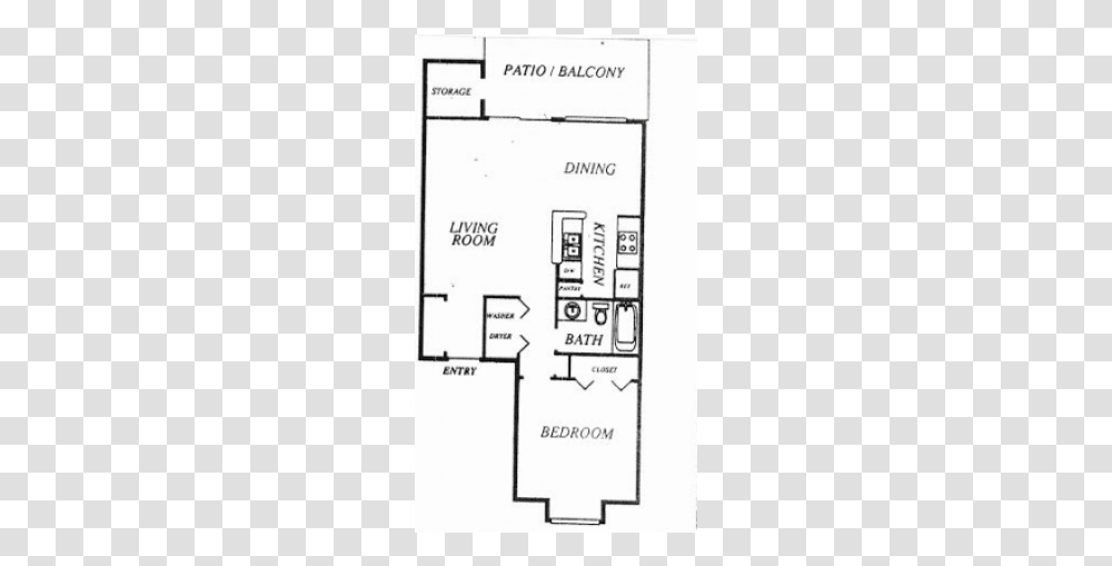 Bedroom 1 Bathroom Apartment For Rent At East Point Floor Plan, Plot, Diagram Transparent Png