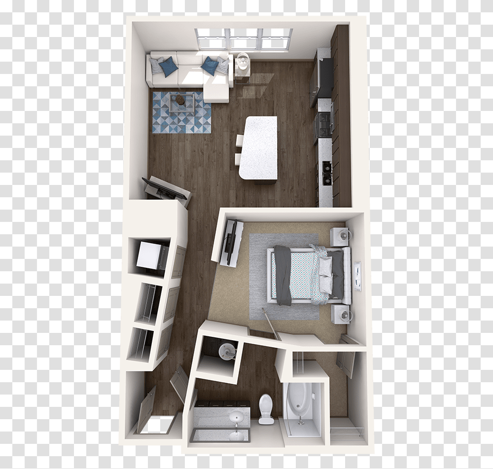 Bedroom Apartment Floor Plan, Furniture, Table, Shelf, Interior Design Transparent Png