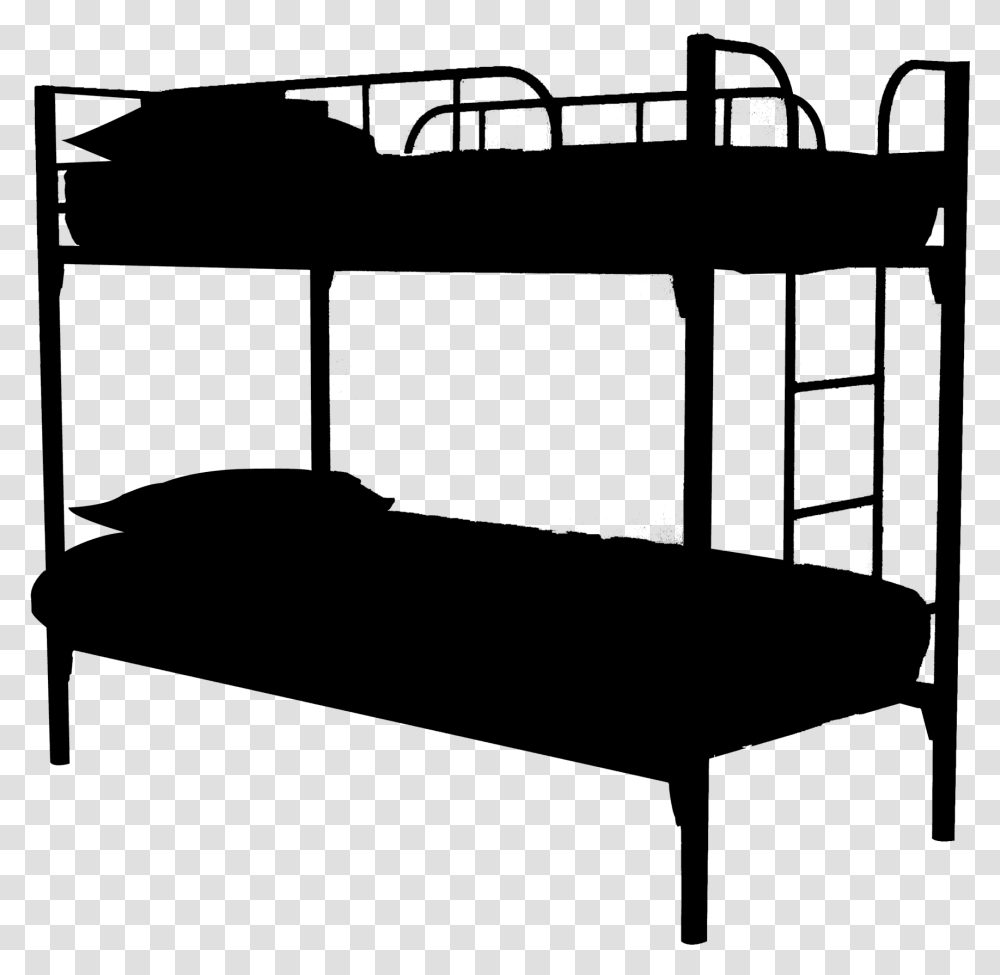 Bedroom Clipart Black And White Clipart Bunkbeds Background, Gray, World Of Warcraft Transparent Png