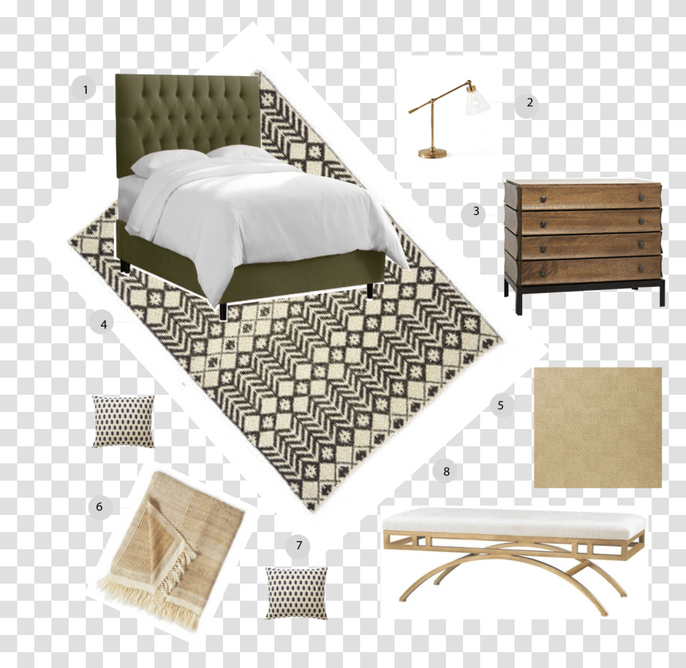 Bedroom Design Serena And Lily Bed Frame, Furniture, Tabletop, Rug, Crib Transparent Png