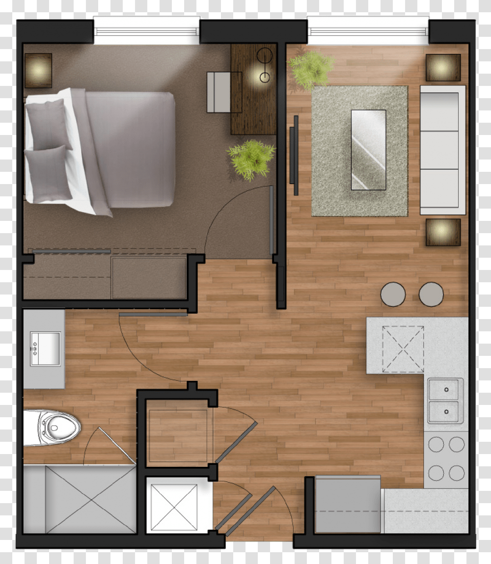 Bedroom Student Apartment, Floor Plan, Diagram, Door, Indoors Transparent Png