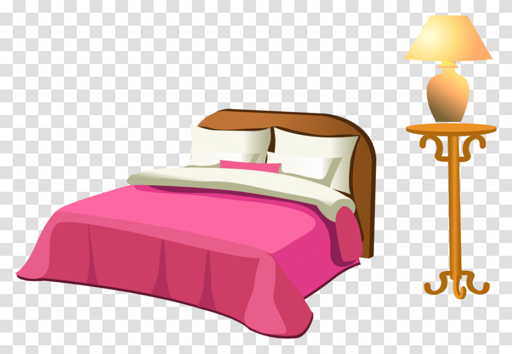 Bedroom Vector Night Huge Freebie For Powerpoint Bed Clipart, Furniture, Pillow, Cushion, Home Decor Transparent Png