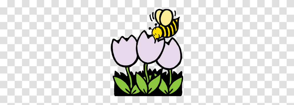 Bee And Flowers Clip Art, Wasp, Insect, Invertebrate, Animal Transparent Png