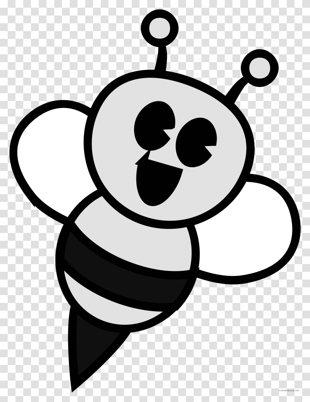 Bee Animal Free Black White Clipart Images Clipartblack Outsourcing Icon, Invertebrate, Insect, Wasp, Andrena Transparent Png