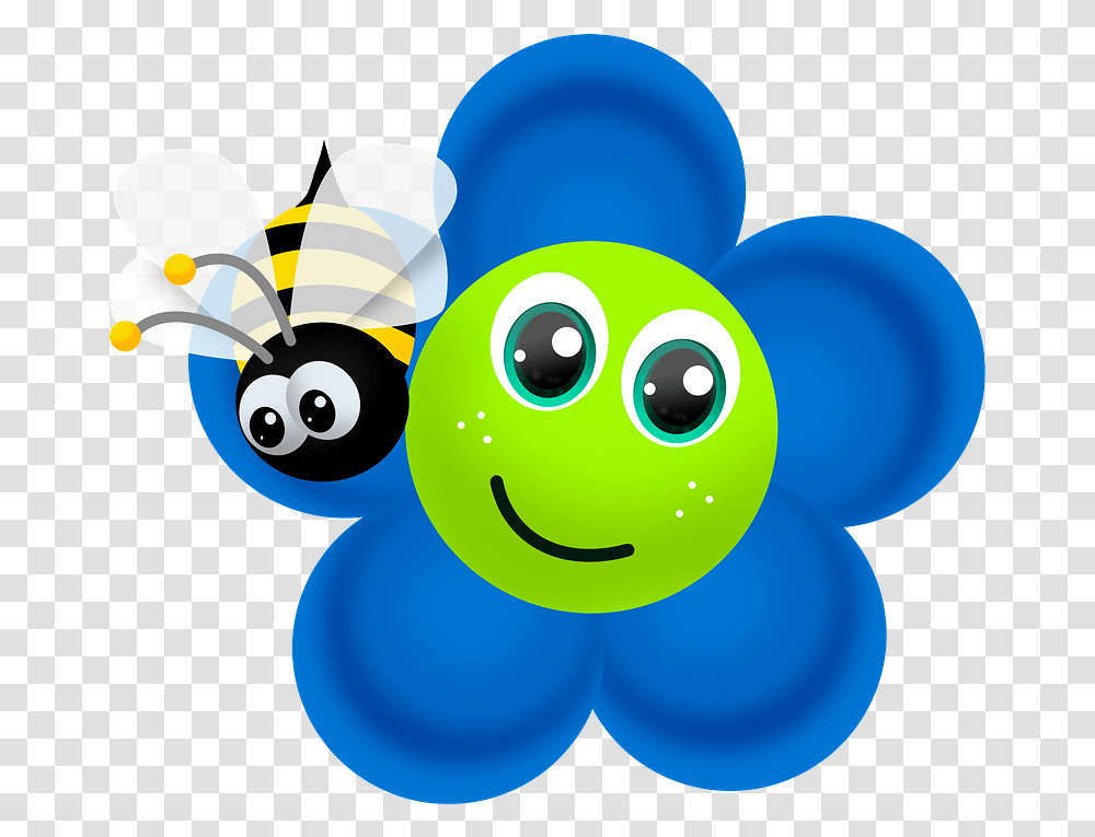 Bee Bee On Flower Clipart, Ball, Graphics, Toy, Sphere Transparent Png