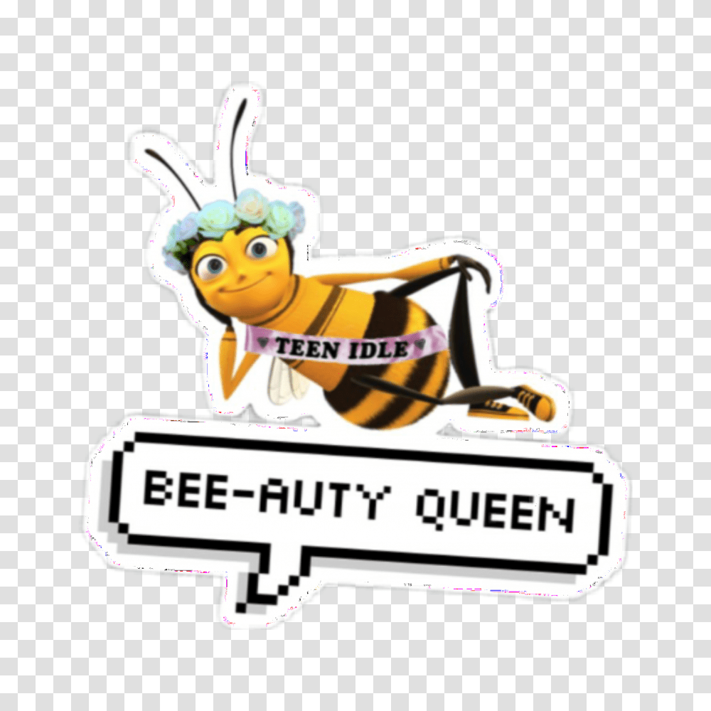 Bee Beemovie Sticker Beautiful, Doodle, Drawing Transparent Png