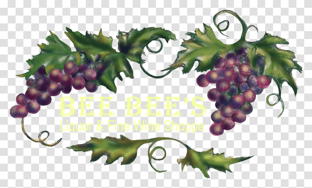 Bee Bees Liquor And Fine Wine, Grapes, Fruit, Plant, Food Transparent Png