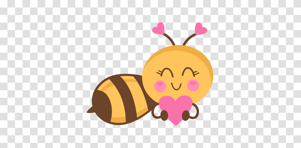 Bee Border Clip Art Cartoon Valentines Day Bee, Invertebrate, Animal, Insect, Nature Transparent Png