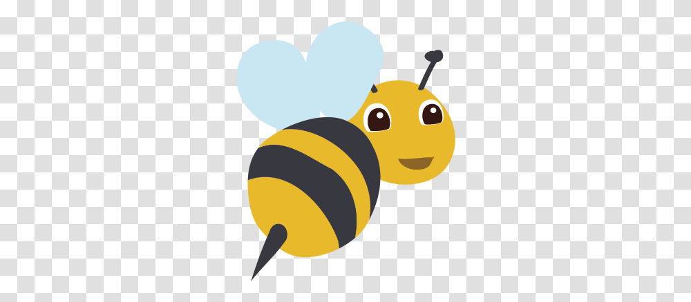 Bee Cartoon Bee Background, Food, Animal, Insect, Invertebrate Transparent Png